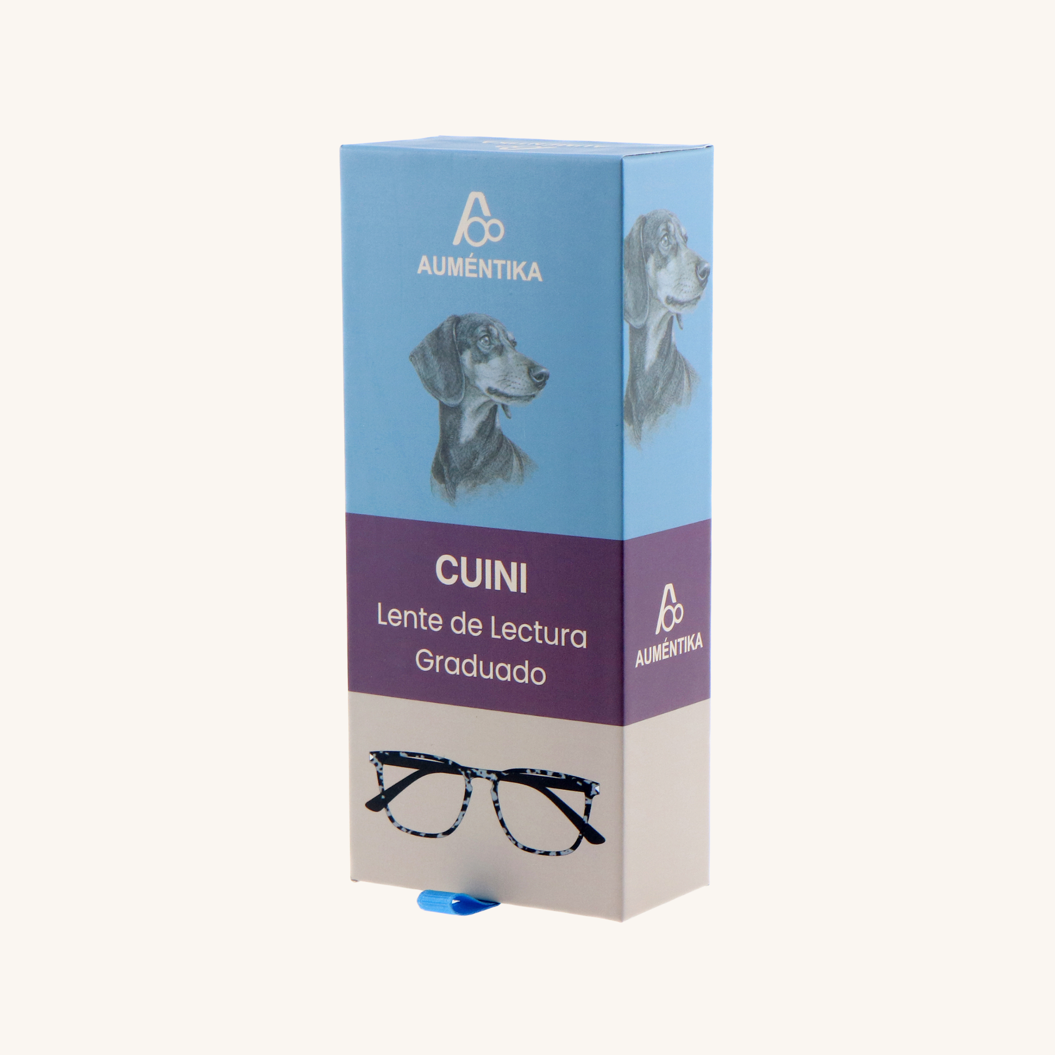 caja lentes de lectura aumentika modelo cuini