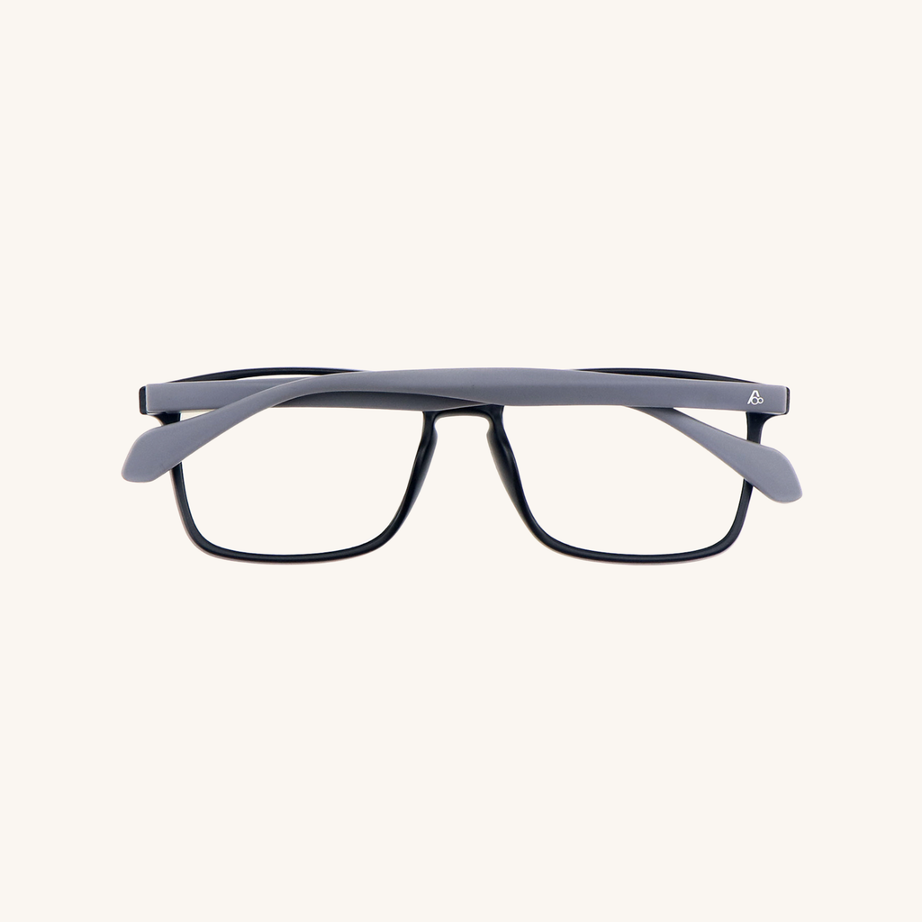 lentes de lectura aumentika modelo topo con filtro azul vista trasera