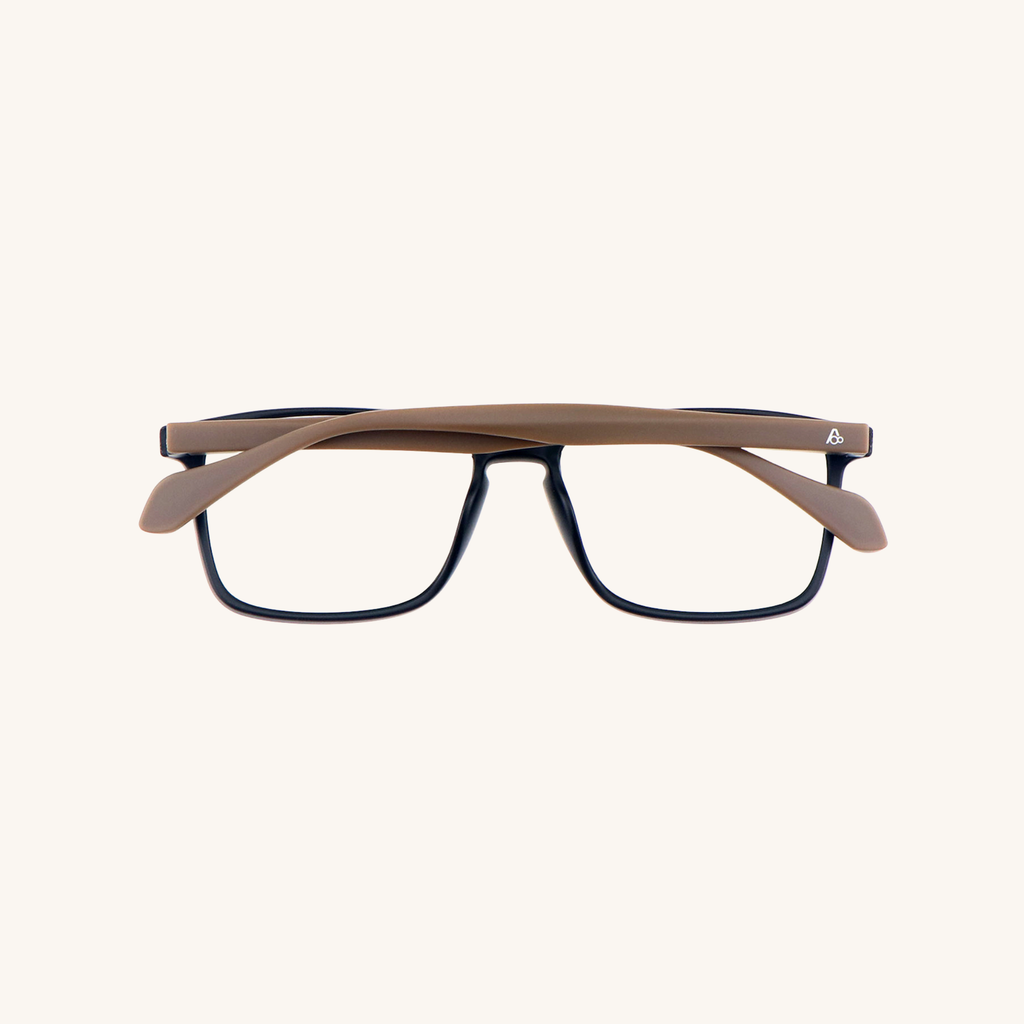 lentes de lectura aumentika modelo topo con filtro azul vista trasera