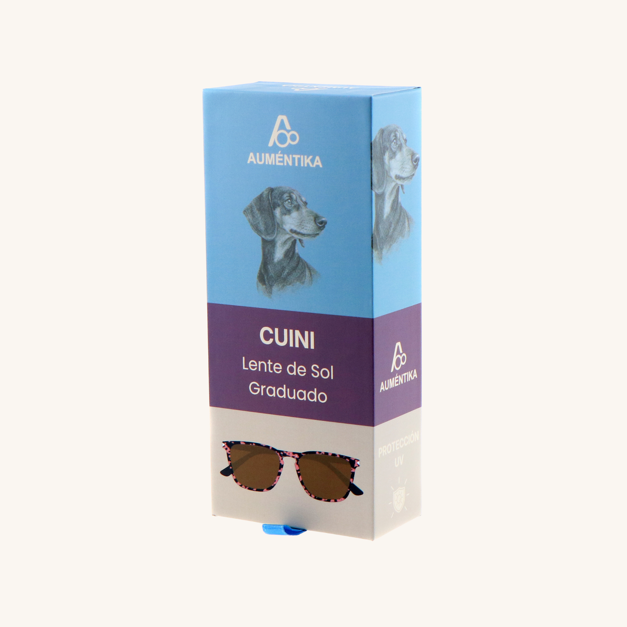 caja lentes de sol con aumento aumentika modelo cuini