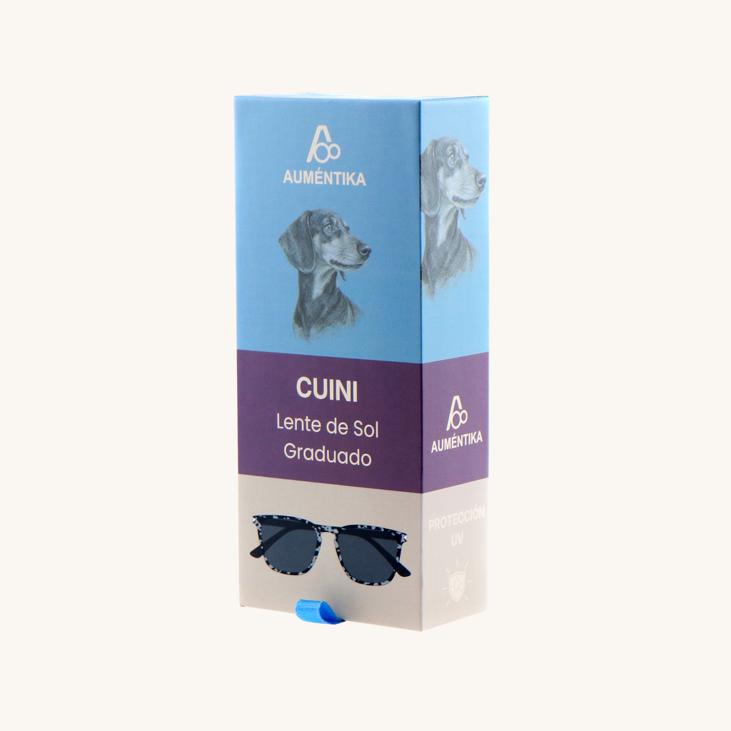 caja lentes de sol con aumento aumentika modelo cuini